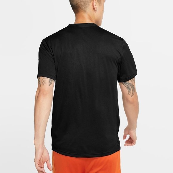 NWT NIKE MEN'S LEGEND 2.0 V-NECK T SHIRT BLACK - Picture 2 of 5